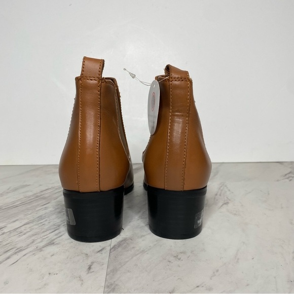 New! Blondo Emelia Chelsea Brown Leather Bootie 6.5 - Picture 3 of 14